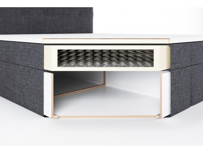 Łóżko kontynentalne Sleepy 180 Sawana 05 szary