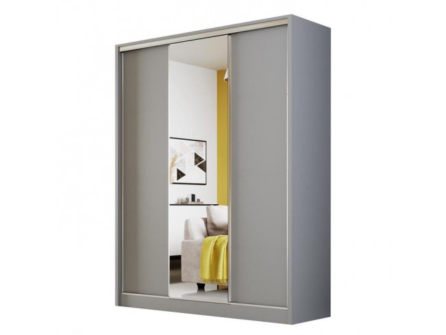 Szafa Meblo 1 150 szary mat - widok ogólny