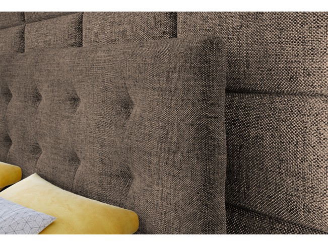 Łóżko kontynentalne Sleepy 160 Sawana 25 ciepły brąz