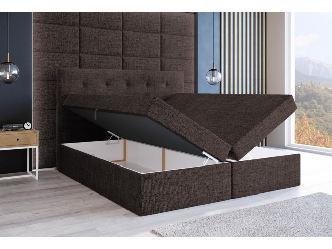 Łóżko kontynentalne Sleepy 140 Inari 24 mleczna czekolada