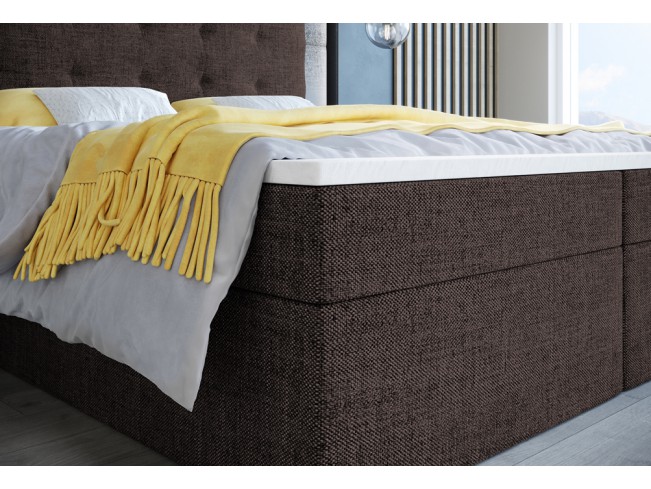 Łóżko kontynentalne Sleepy 160 Inari 24 mleczna czekolada