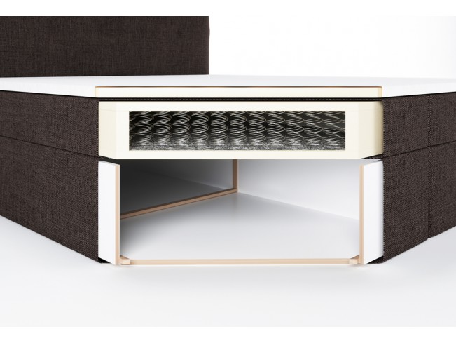 Łóżko kontynentalne Sleepy 160 Inari 24 mleczna czekolada