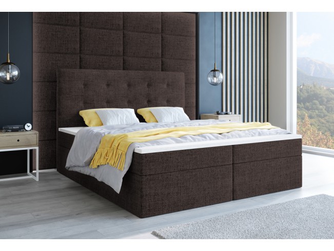 Łóżko kontynentalne Sleepy 180 Inari 24 mleczna czekolada