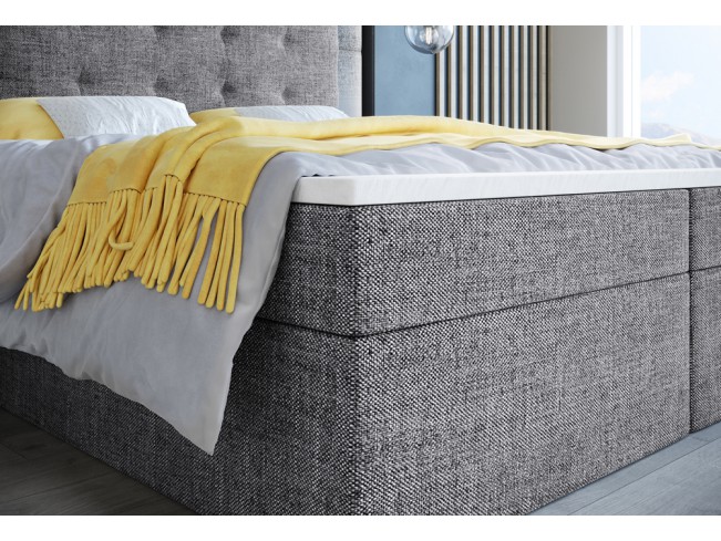 Łóżko kontynentalne Sleepy 140 Inari 91 jasny szary