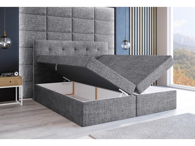 Łóżko kontynentalne Sleepy 160 Inari 91 jasny szary