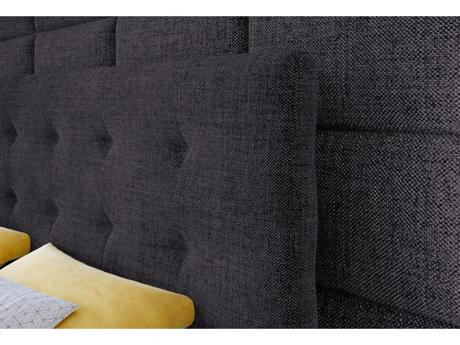 Łóżko kontynentalne Sleepy 180 Inari 96 ciemny szary