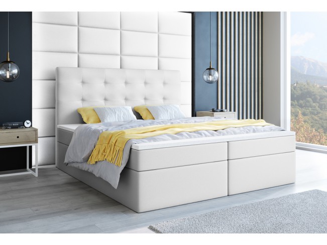 Łóżko kontynentalne Sleepy 160 Madryt 920 biały