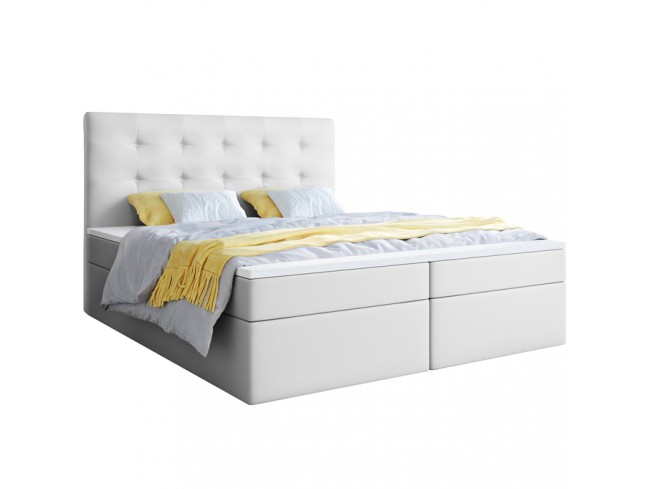 Łóżko kontynentalne Sleepy 160 Madryt 920 białe - widok z przodu