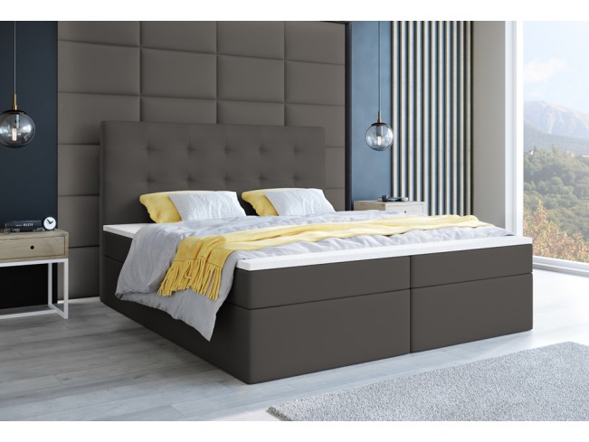 Łóżko kontynentalne Sleepy 140 Madryt 995 szary