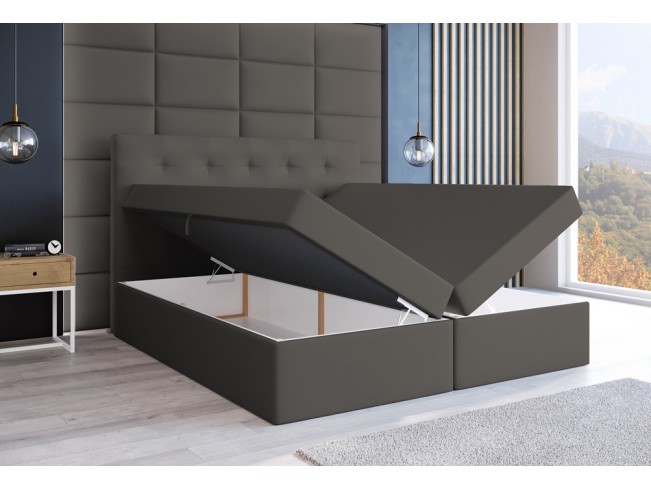 Łóżko kontynentalne Sleepy 140 Madryt 995 szary