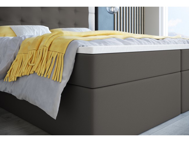 Łóżko kontynentalne Sleepy 180 Madryt 995 szary