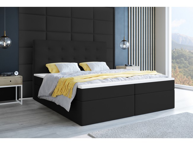 Łóżko kontynentalne Sleepy 180 Madryt 9100 czarny