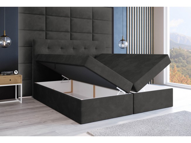 Łóżko kontynentalne Sleepy 140 Kronos 22 stalowy