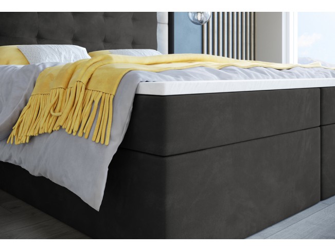 Łóżko kontynentalne Sleepy 180 Kronos 22 stalowy