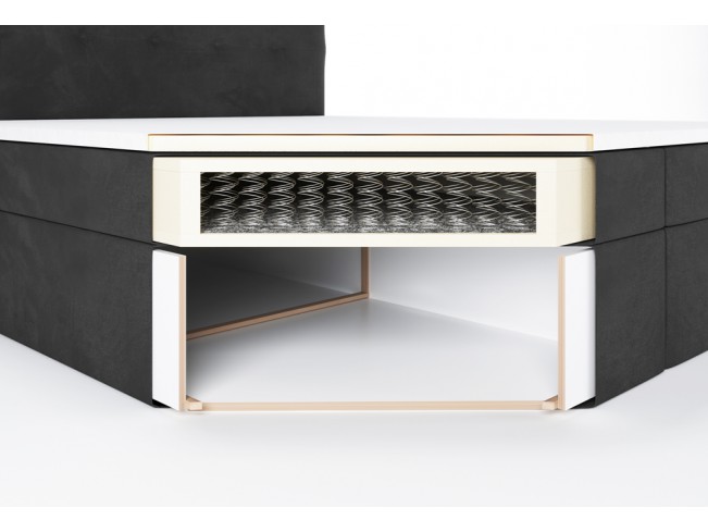 Łóżko kontynentalne Sleepy 180 Kronos 22 stalowy