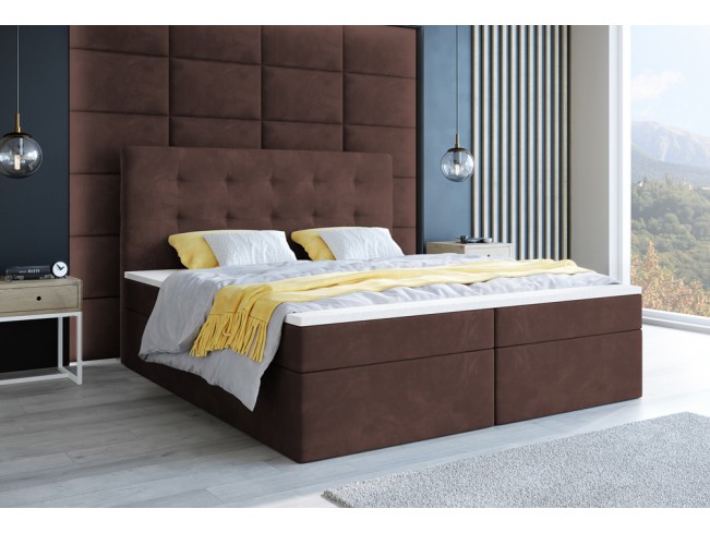 Łóżko kontynentalne Sleepy 140 Kronos 29 łososiowy