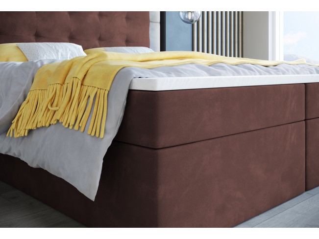 Łóżko kontynentalne Sleepy 160 Kronos 29 łososiowy