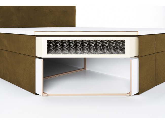 Łóżko kontynentalne Sleepy 160 Monolith 48 miodowy