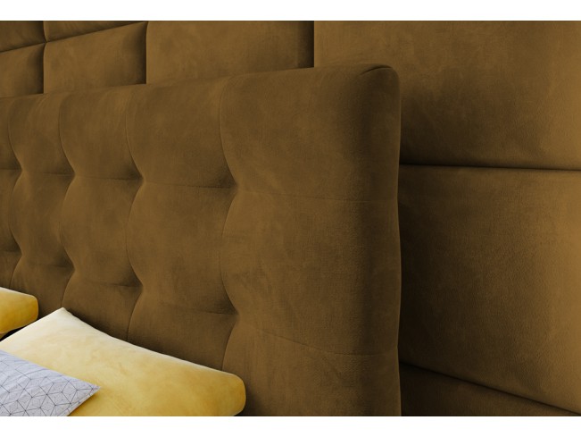 Łóżko kontynentalne Sleepy 180 Monolith 48 miodowy