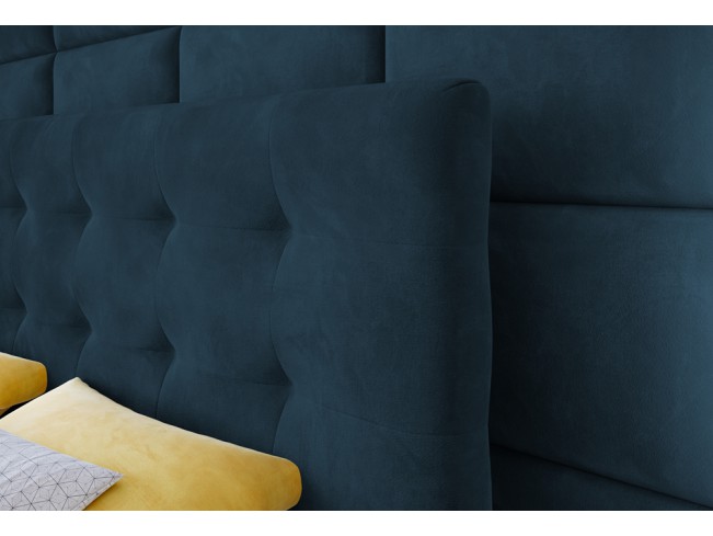 Łóżko kontynentalne Sleepy 140 Monolith 77 granatowy