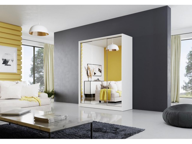 Szafa przesuwna Meblo 2 biały mat 150 cm