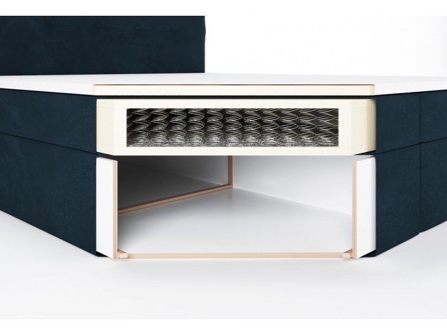 Łóżko kontynentalne Sleepy 160 Monolith 77 granatowy