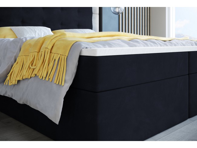 Łóżko kontynentalne Sleepy 160 Monolith 79 ciemny granat