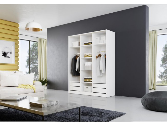 Szafa przesuwna Meblo 2 biały mat 150 cm