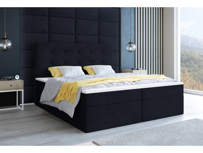 Łóżko kontynentalne Sleepy 180 Monolith 79 ciemny granat