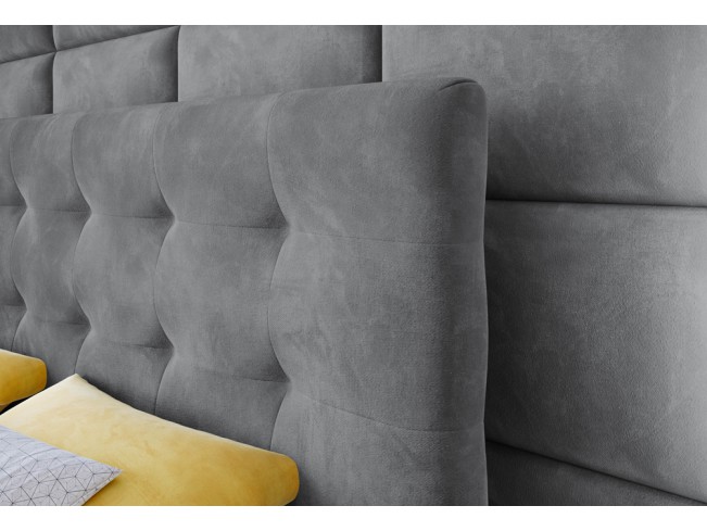 Łóżko kontynentalne Sleepy 180 Monolith 84 jasny szary