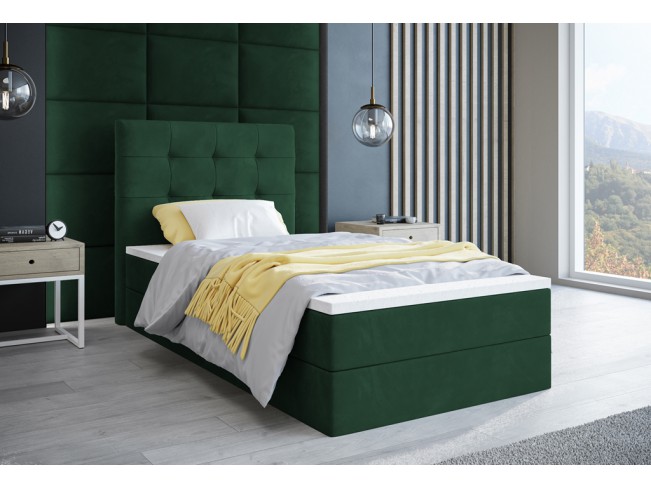 Łóżko kontynentalne Sleepy 80 Kronos 19 butelkowa zieleń