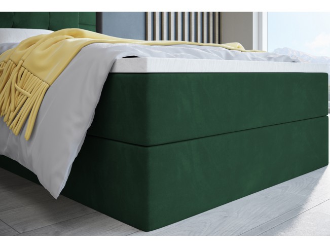 Łóżko kontynentalne Sleepy 80 Kronos 19 butelkowa zieleń