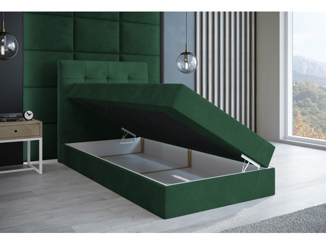 Łóżko kontynentalne Sleepy 80 Kronos 19 butelkowa zieleń