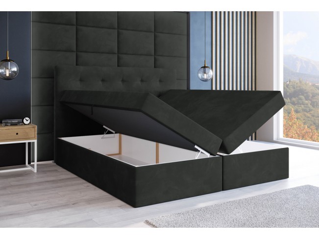 Łóżko kontynentalne Sleepy 160 Kronos 34 ciemny szary