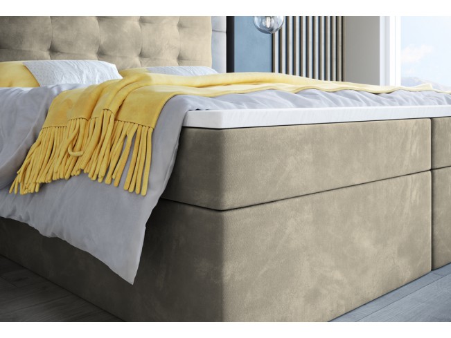 Łóżko kontynentalne Sleepy 180 Monolith 02 ecru