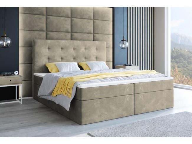 Łóżko kontynentalne Sleepy 180 Monolith 02 ecru