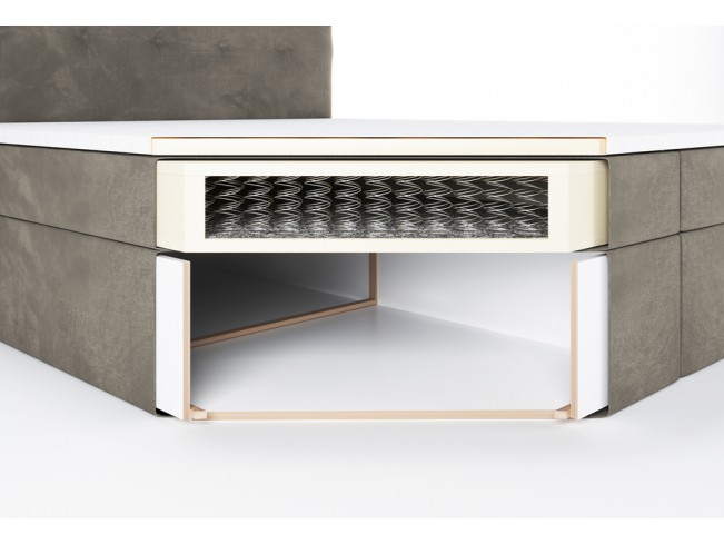 Łóżko kontynentalne Sleepy 80 Riviera 16 szary beż