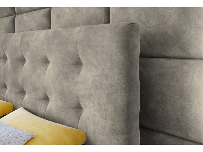 Łóżko kontynentalne Sleepy 160 Riviera 16 szary beż