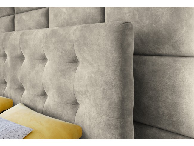 Łóżko kontynentalne Sleepy 140 Riviera 21 jasny beż