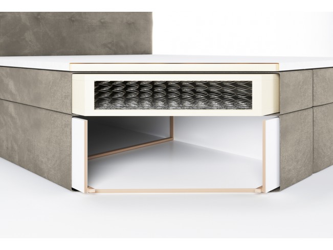 Łóżko kontynentalne Sleepy 180 Riviera 21 jasny beż