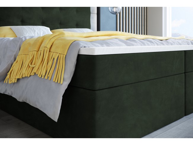 Łóżko kontynentalne Sleepy 180 Riviera 38 ciemny zielony