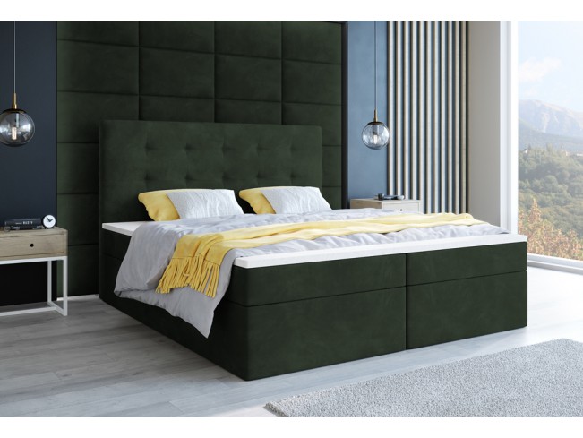 Łóżko kontynentalne Sleepy 180 Riviera 38 ciemny zielony