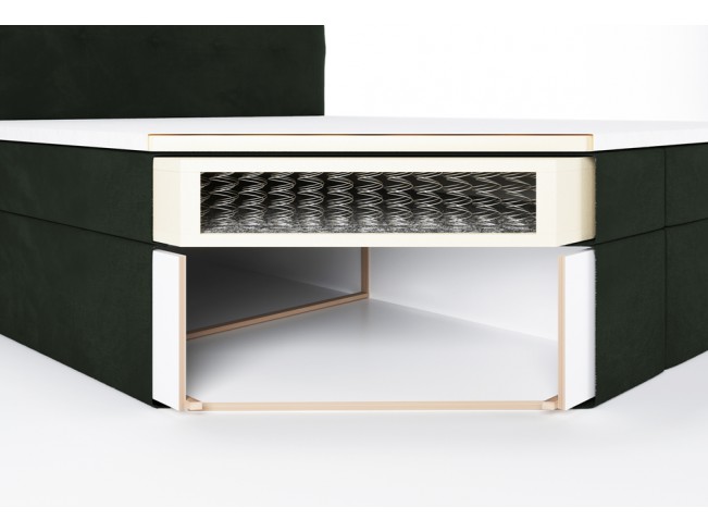 Łóżko kontynentalne Sleepy 180 Riviera 38 ciemny zielony