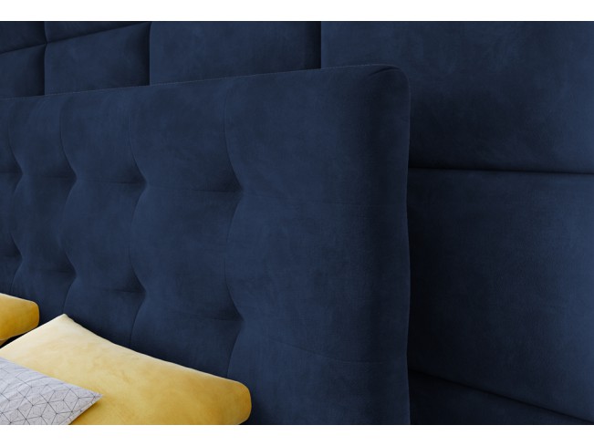 Łóżko kontynentalne Sleepy 160 Riviera 81 granatowy