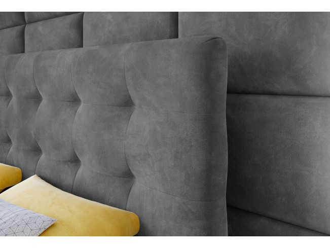 Łóżko kontynentalne Sleepy 160 Riviera 91 szary