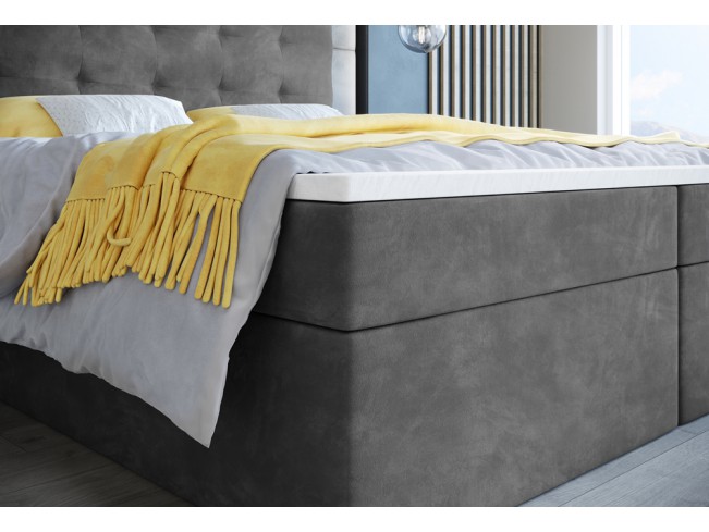 Łóżko kontynentalne Sleepy 180 Riviera 91 szary