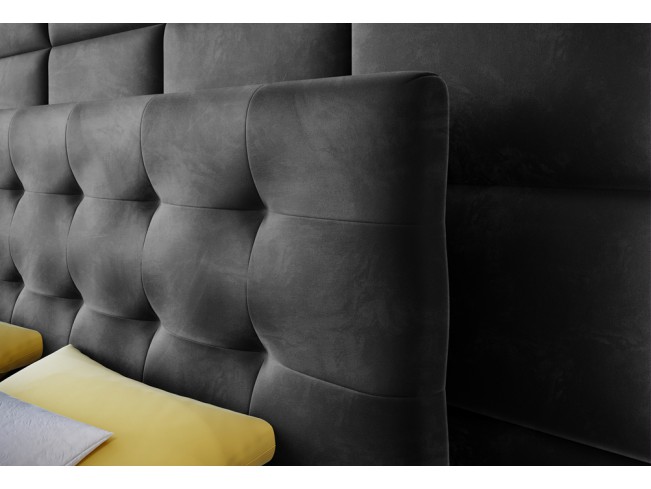 Łóżko kontynentalne Sleepy 180 Riviera 100 czarny