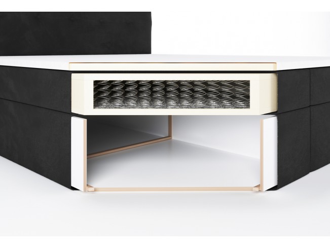 Łóżko kontynentalne Sleepy 180 Riviera 100 czarny