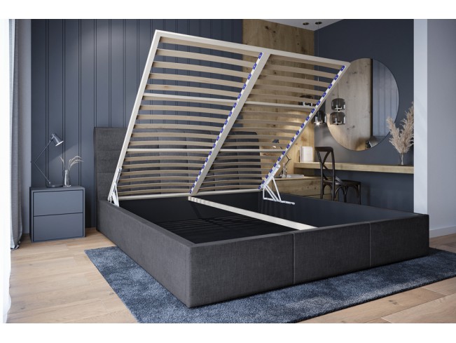 Łóżko tapicerowane Joko 180 Sawana 05 szary