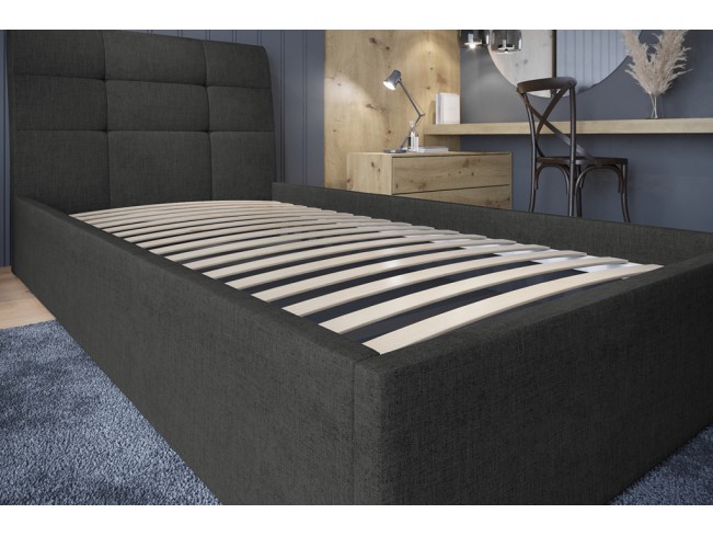 Łóżko tapicerowane Joko 90 Sawana 14 czarny